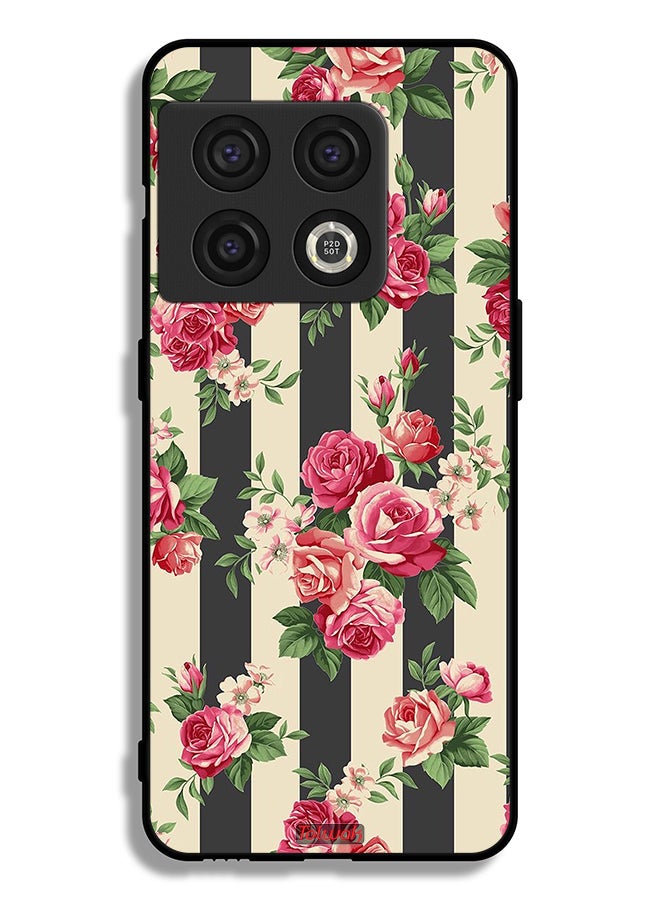 Tolwak OnePlus 10 Pro 5G Protective Case Cover Roses Pattern - Image 2