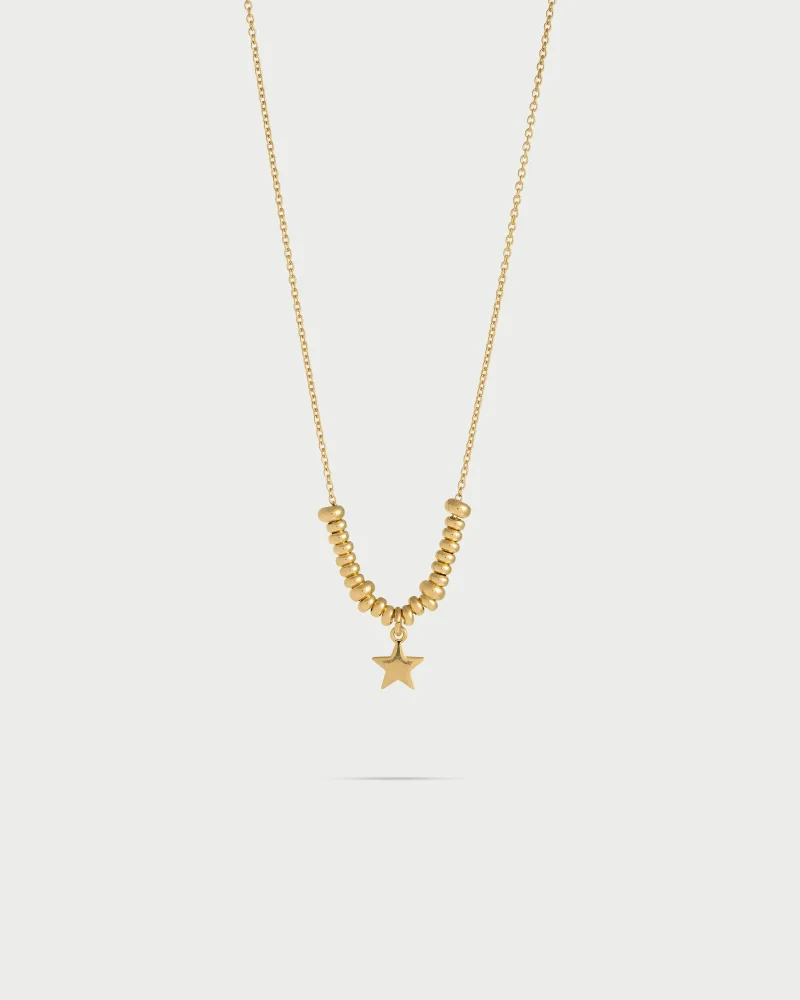 Rue Des Mill Chocker micro rings - star - yellow gold
