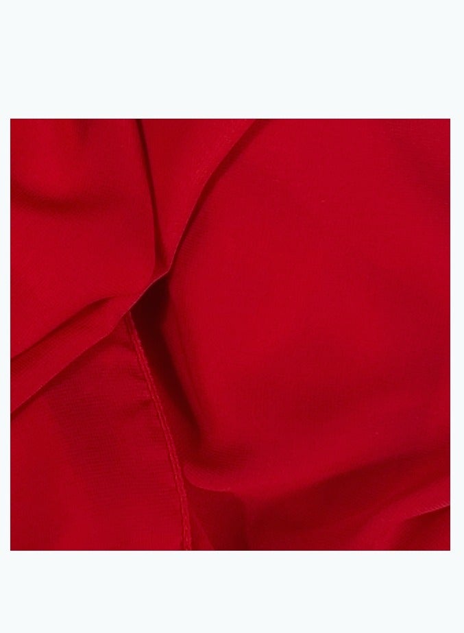 PERFECTORY Women Lightweight Solid Chiffon Hijab Shawl Soft Premium Abaya Shawl Wrap Scarves, Long Bridal Hijab Scarf- Falu Red - Image 1