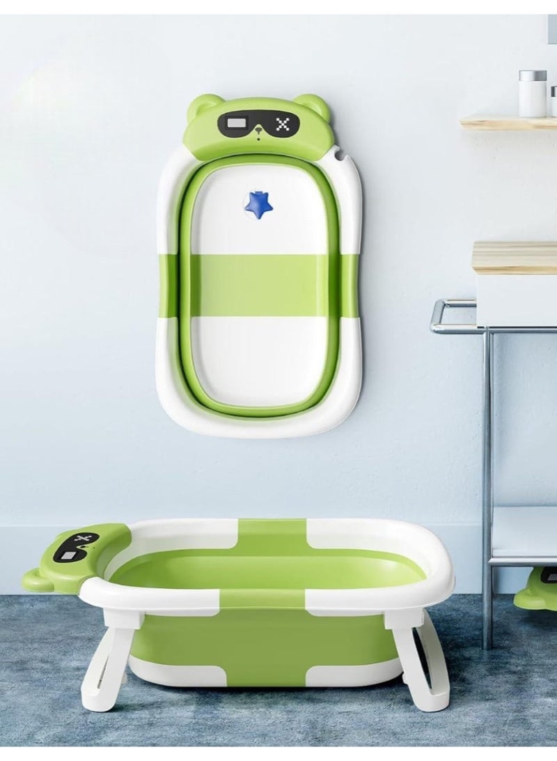 Foldable Baby Bath Tub Newborn Safety Portable Infant Shower Bathtub Non-Slip US - Image 1