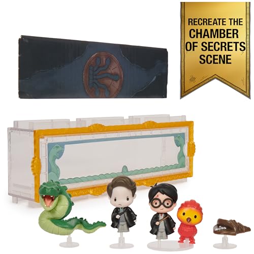 Wizarding World Harry Potter Micro Magical Moments Collectible Figures Gift Set Chamber of Secrets with Harry Potter Tom Riddle Basilisk Fawkes and Display Box for Children from 6 Years Fan Item - Image 5