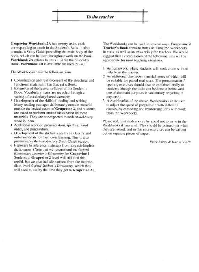 كتاب أوكسفورد Grapevine - كراسة التمارين - المستوى 2A (الجزء الأول من الابتدائي/Elementary) - دورة اللغة الإنجليزية - Image 2