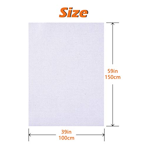 Papillon Classic Reserve Aida Cross Stitch Fabric, 14 Count White Cotton Cloth for Embroidery (59 x 39 Inch) - Image 2
