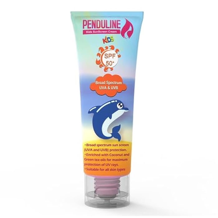 Penduline Kids Sunscreen Cream SPF 50+ with Coconut and Green Tea Oil for Ultimate Sun Protection 120 Ml - Image 2