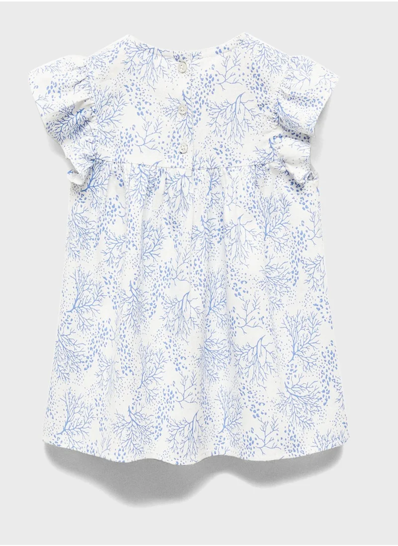 MANGO Kids Ruffles Printed Blouse