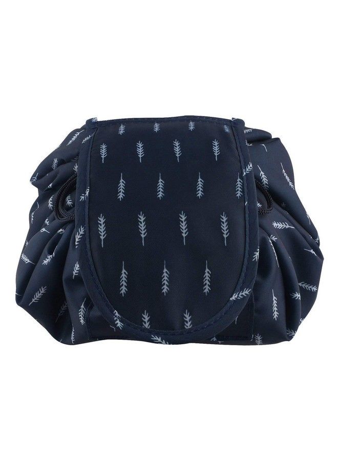 Maharsh Waterproof Multifunction Portable Travel Cosmetic Storage Vanety Toiletry Bag With Drawstrings (Navy Blue) - Image 5