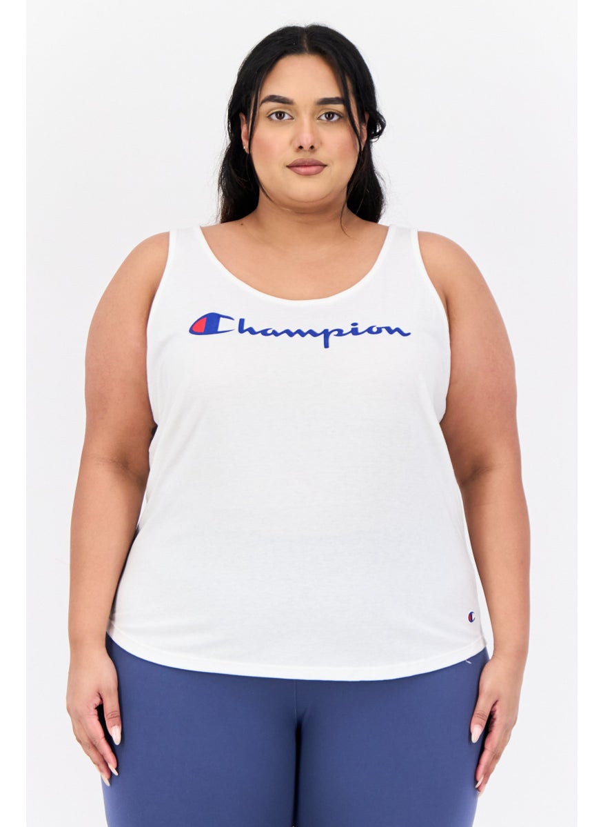 Champion - Women Sportswear Fit Sleeveless Outdoor Tank Top, White - Image 1