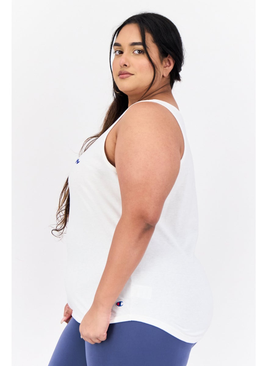 Champion - Women Sportswear Fit Sleeveless Outdoor Tank Top, White - Image 1
