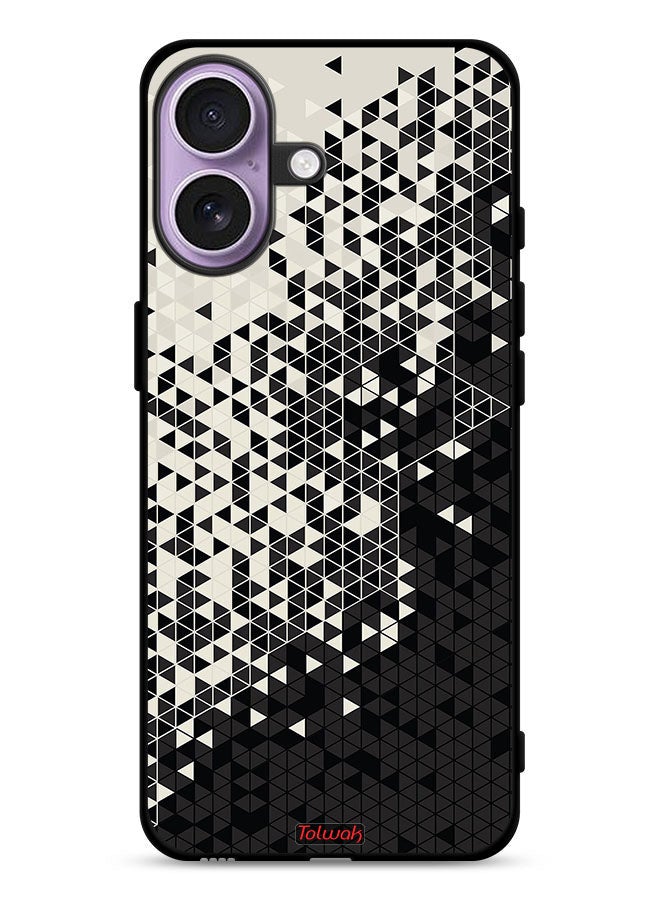 Tolwak Apple iPhone 17 Protective Case Cover Pattern Digital Art Triangle - Image 1