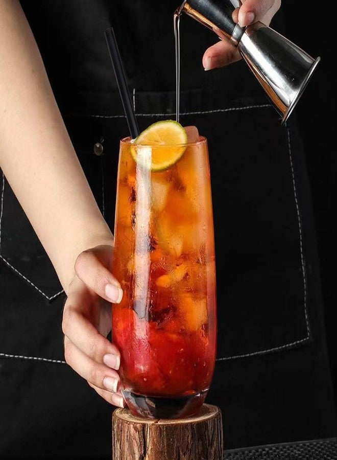 KTOJOY 300 Pcs Disposable Drinking Plastic Straws, 8.26" Long, 0.23'' Diameter, Black - Image 4