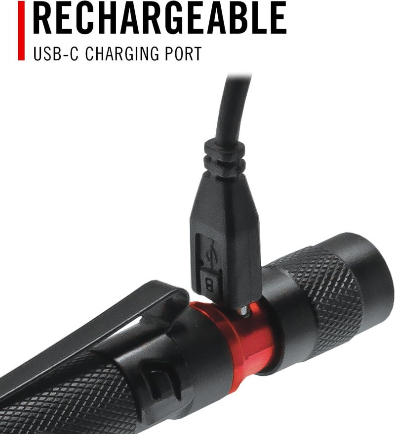 Coast HP3R 385 Lumen Rechargeable LED Penlight with Twist Focus, Green - Image 4