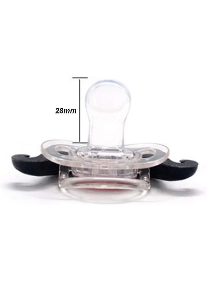 SOLIFEGOBLE Funny Pacifiers for Babies, Newborn Pacifier, Funny Pacifiers for 0-6 Months, Mustache Pacifier, Teeth Binky, Gift Pacifiers for Boys and Girls - Image 5