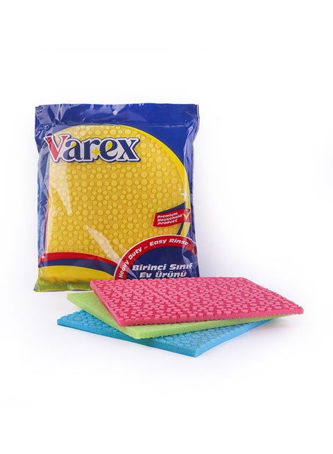 Varex Dishcloth Sponge 3 Piece Multicolor