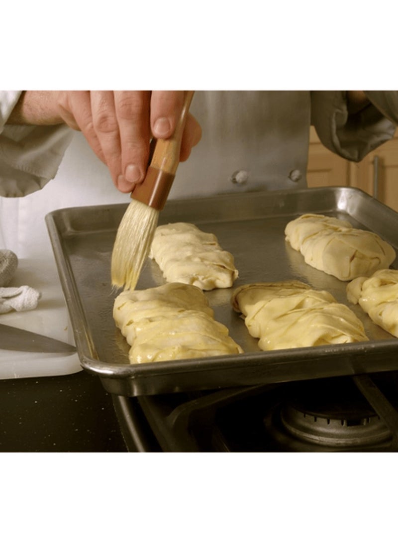 Mrs. Anderson's Baking Solid-Ferrule Pastry Basting Brush Brown and Burgundy 1inch - Image 3