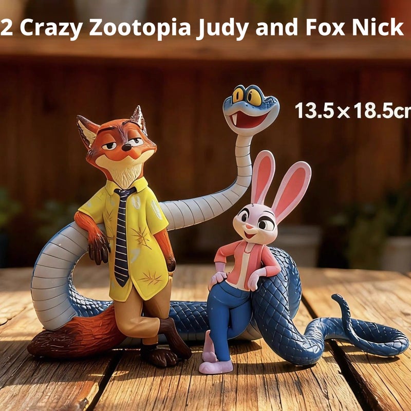 Zootopia 2 Judy Hopps Snake Figurine - Image 1