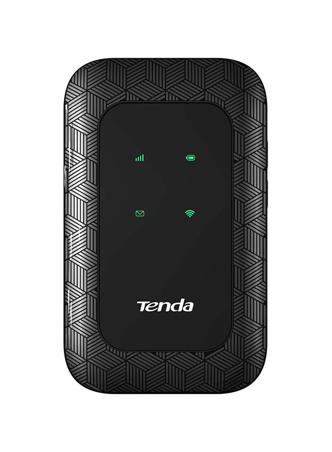 Tenda 4G180 3G/4G LTE Advanced 150Mbps Pocket Mobile Wi-Fi Hotspot Device- Black, Single_Band, 150 MB/S Black - Image 1