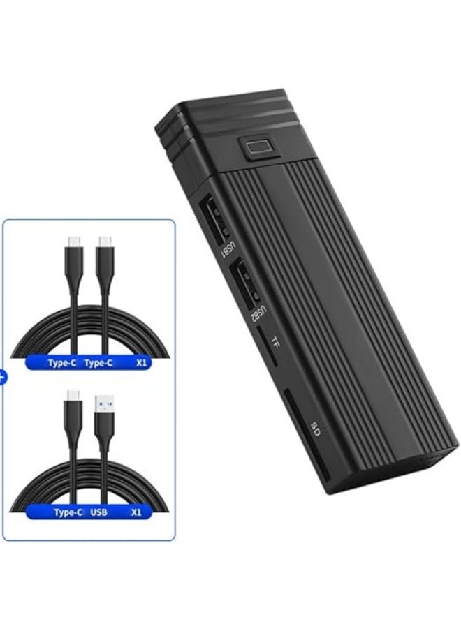 General - M.2 NVMe SSD Enclosure, M.2 SSD Enclosure,10GBPS Multifunction USB3.2 Gen2 PCI Solid State Drive, Enclosure for NVMe SATA for Windows for Linux for OS X - Image 1