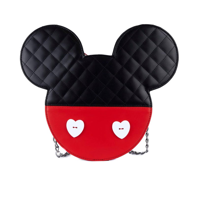 Loungefly MickeyMinnie Valentines Reversible Crossbody Bag BlackRedWhite - Image 3