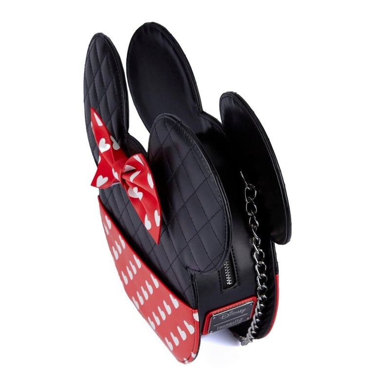 Loungefly MickeyMinnie Valentines Reversible Crossbody Bag BlackRedWhite - Image 2