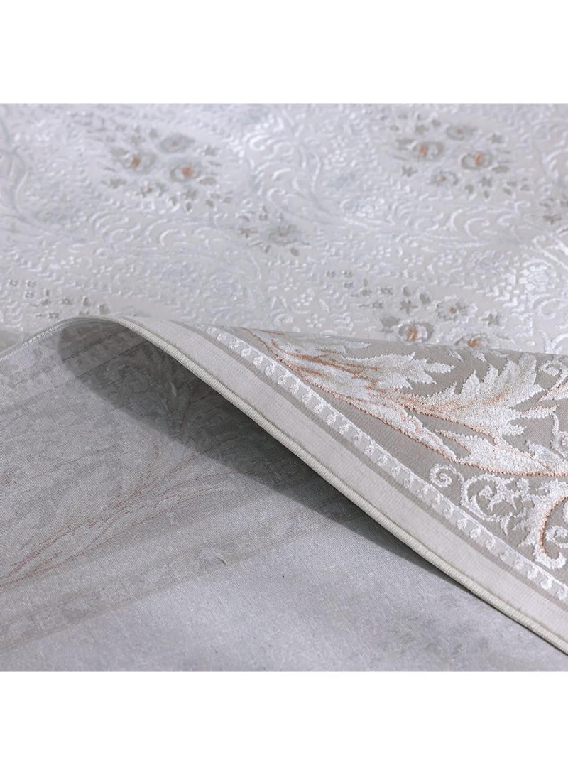 DANUBE HOME Pearl Artsilk Rug  Polyester Area Rug Floor Covering L230xW160cm-Cream & Multi 231300472163  - Image 2