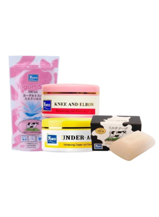UOKOO Yoko Korean Brightening Set - 4 Pieces