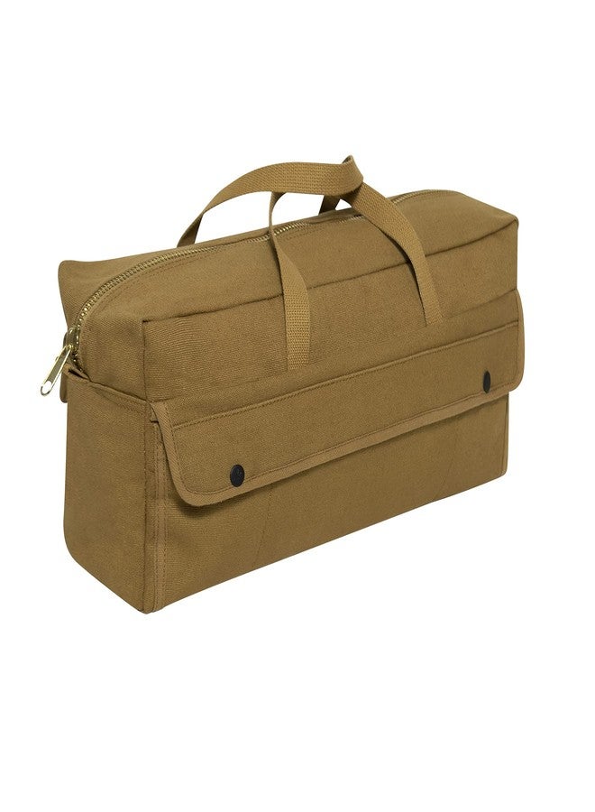 Rothco Canvas Jumbo Tool Bag With Brass Zipper, Coyote Brown - Image 2