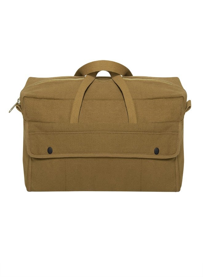 Rothco Canvas Jumbo Tool Bag With Brass Zipper, Coyote Brown - Image 1