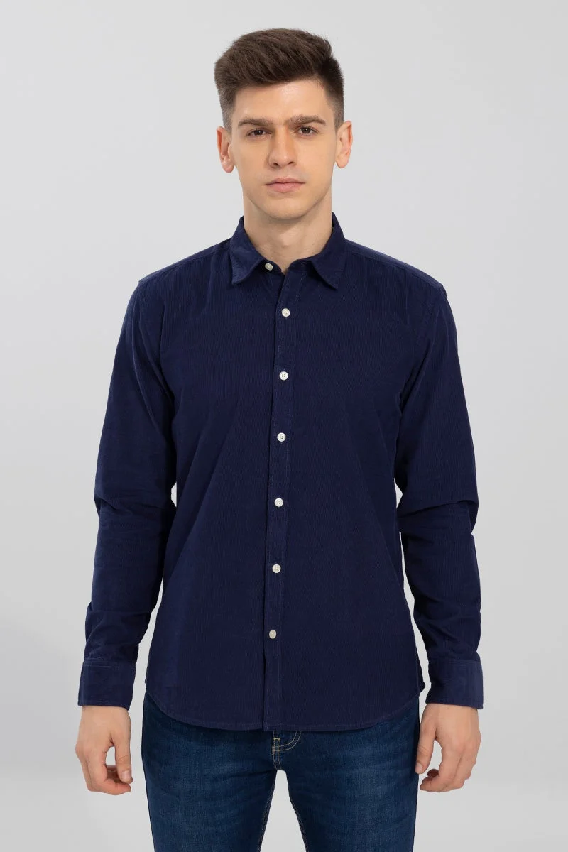 SNITCH Authentic Blue Corduroy Shirt