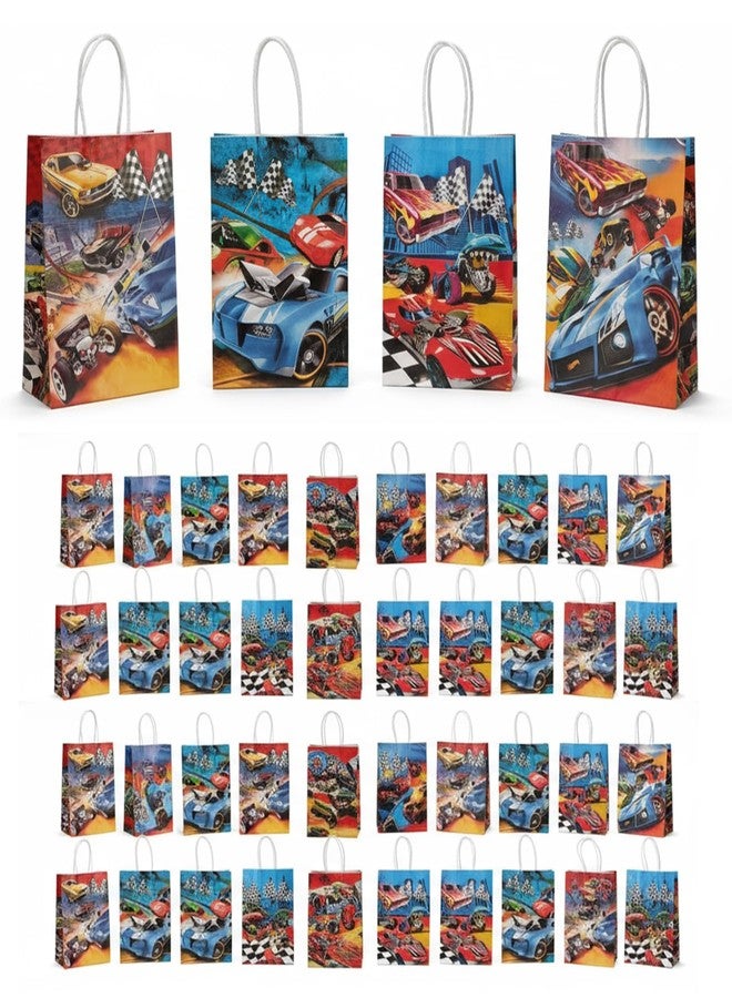 SCLWSS 40 Pack Candy Goodie Bags, Compatible with Hot Wheels Theme Party Supplies, Gift Bags for Kids Birthday Decoration - Image 1