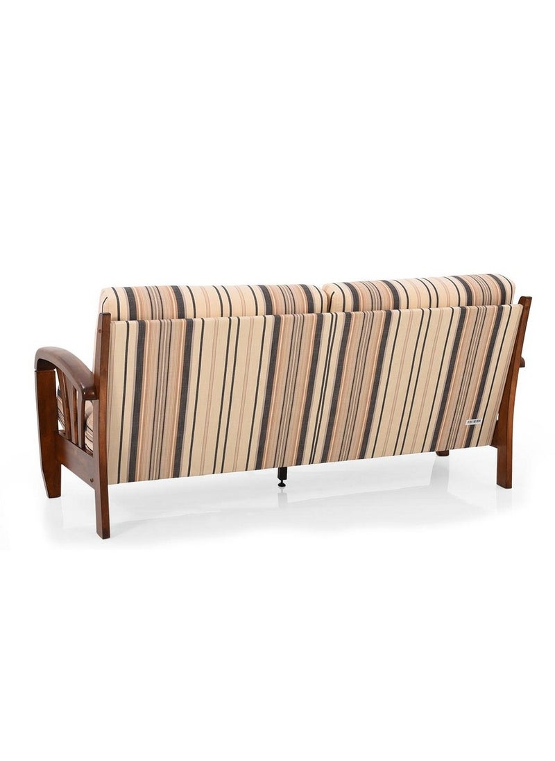 ROYALOAK Royaloak Atlanta Wooden 3 Seater Sofa | Solid Wood | Washable & Removable Cushion Covers | Pocket Spring for Extra Comfort | Elegant Design |Durable & Long Lasting  - Image 3