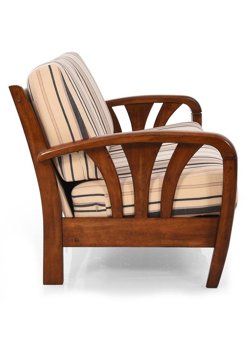 ROYALOAK Royaloak Atlanta Wooden 3 Seater Sofa | Solid Wood | Washable & Removable Cushion Covers | Pocket Spring for Extra Comfort | Elegant Design |Durable & Long Lasting  - Image 4