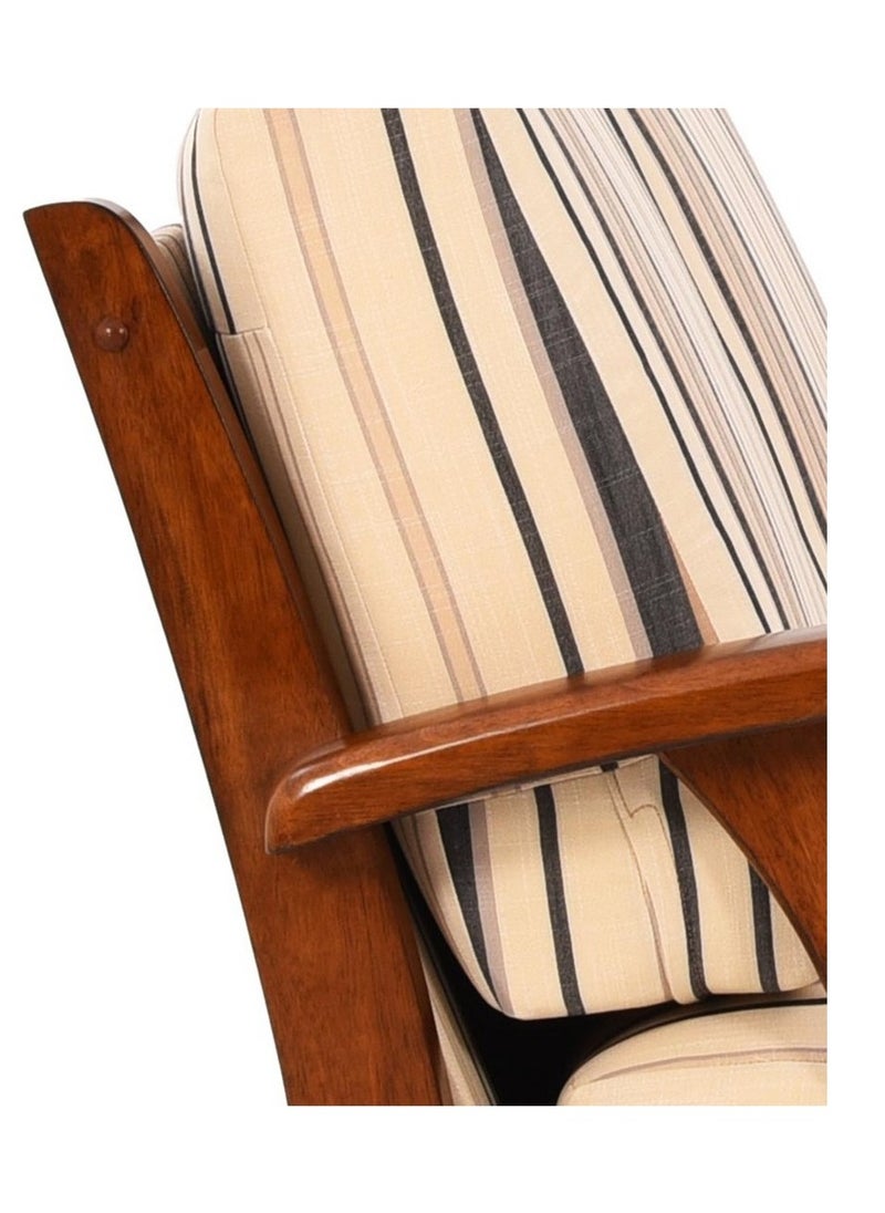 ROYALOAK Royaloak Atlanta Wooden 3 Seater Sofa | Solid Wood | Washable & Removable Cushion Covers | Pocket Spring for Extra Comfort | Elegant Design |Durable & Long Lasting  - Image 5
