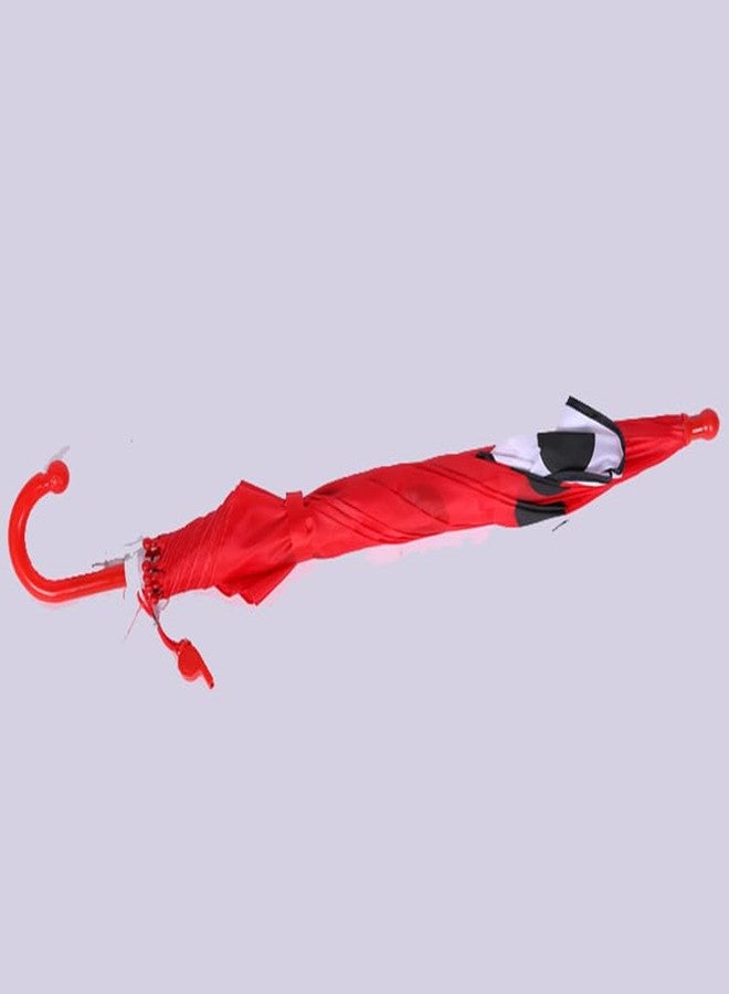 RAINPOPSON Kids Umbrella for Kids Girls Stylish/Boys 2 Pcs Combo Red Animal Design Small Size Umbrella Pack of 2 - Image 5