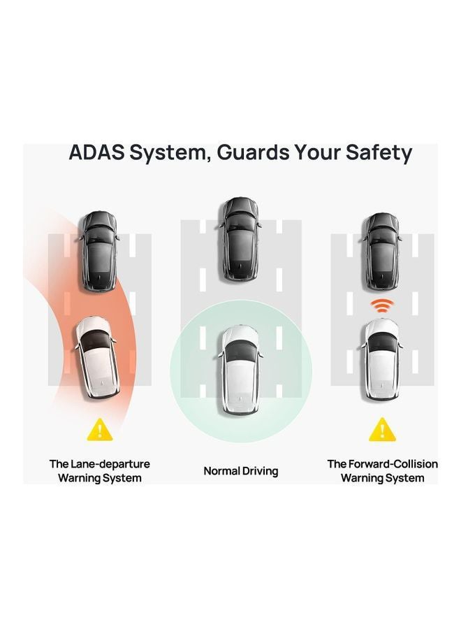 70 ماي كاميرا داش كام ذكية 4K A800S أمامية فقط - Image 3