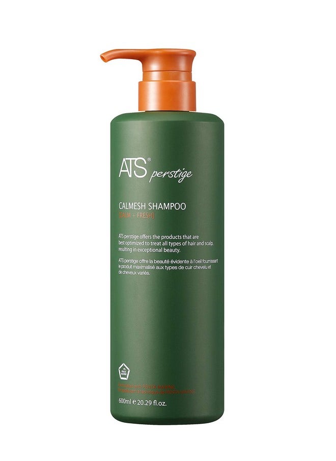 Ats Perstige Calmesh Shampoo 600Ml Organic Aloe And Soothing Silicone Free Shampoo