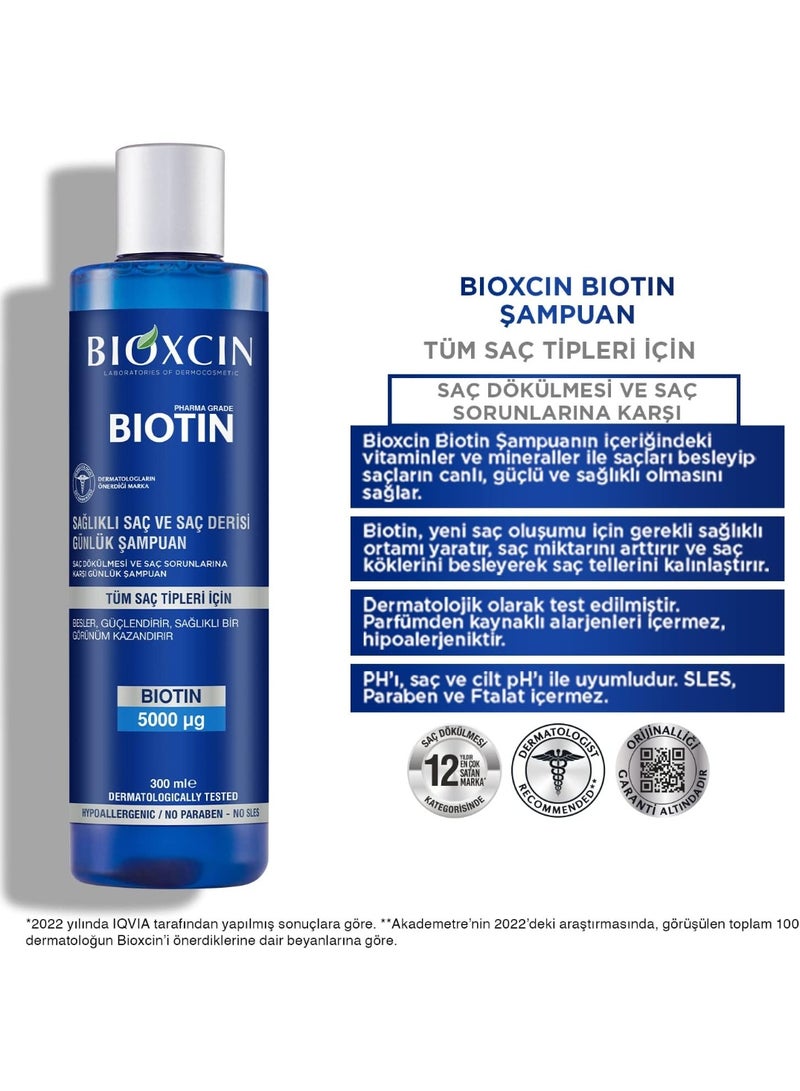 BIOXCIN Biotin Shampoo 300ml  - Image 4
