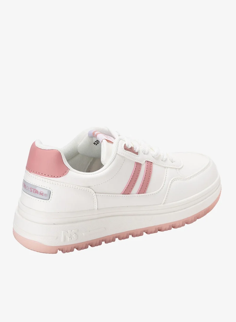 Bata  Two-Tone Low Top Sneakers for Women | Best Price UAE