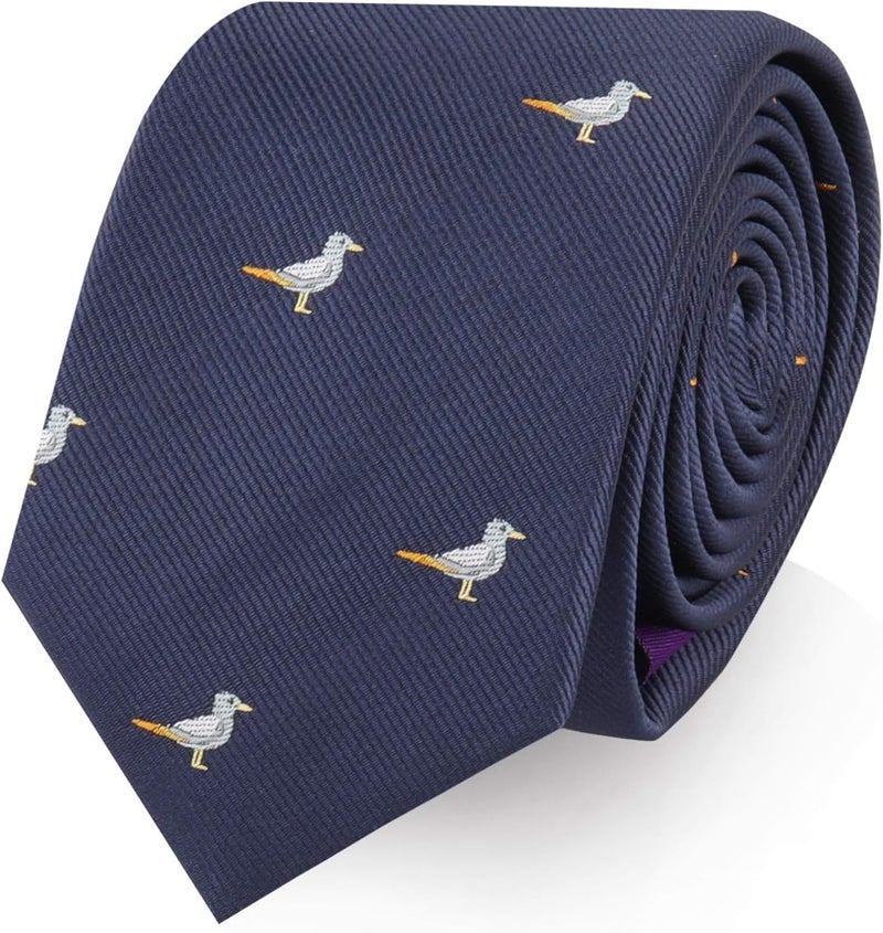 AUSCUFFLINKS Animal Ties | Woven Skinny Neckties | Groomsmen Wedding Ties | Work Ties for Him - Image 1