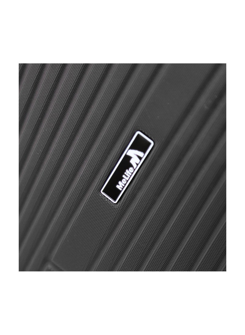 Melife Hardside Luggage Trolley Bag 3-Piece set,Black (S-20",M-24",L-28",XL-32" ) - Image 4