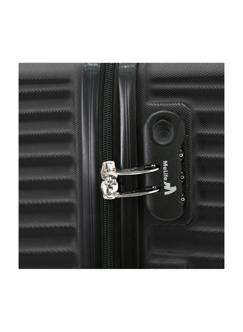 Melife Hardside Luggage Trolley Bag 3-Piece set,Black (S-20",M-24",L-28",XL-32" ) - Image 5