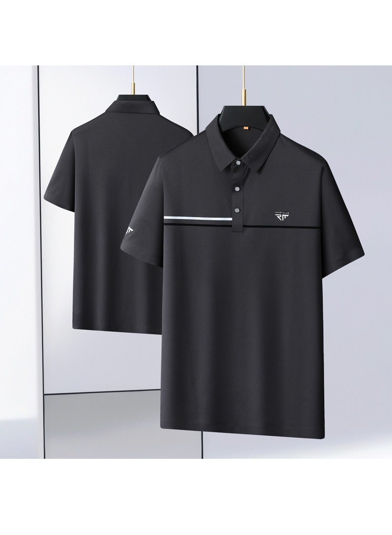 KUYING Business Casual Short Sleeved POLO T-shirt  - Image 2