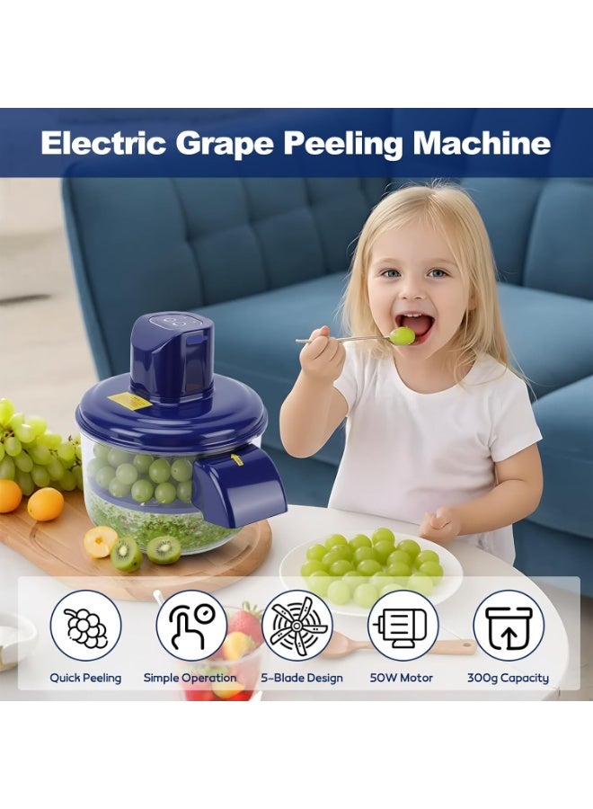 Electric Peeler Machine for Garlic & Small Fruits - Quick Automatic Peeler for Grapes, Tomatoes, Garlic Stainless Steel Blade, for Home and Commercial Use - Image 4