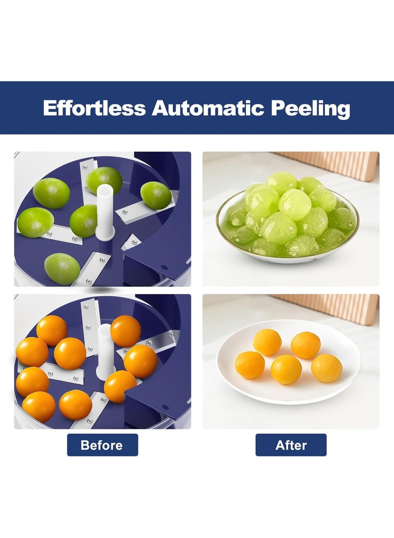 Electric Peeler Machine for Garlic & Small Fruits - Quick Automatic Peeler for Grapes, Tomatoes, Garlic Stainless Steel Blade, for Home and Commercial Use - Image 5