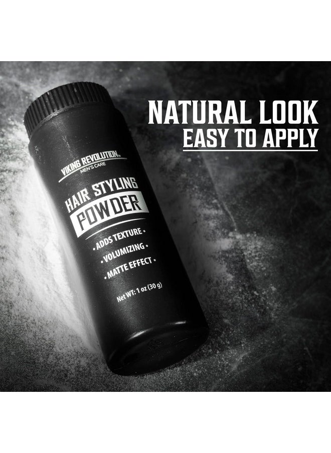 Viking Revolution Viking Revolution Hair Styling Powder for Men - Hair Powder for Men Easy to Apply Hair Texture Powder for Men Mattifying and Volumizing Mens Hair Powder Residue Free Texturizing Powder (1 Oz - 1 Pack)  - Image 4