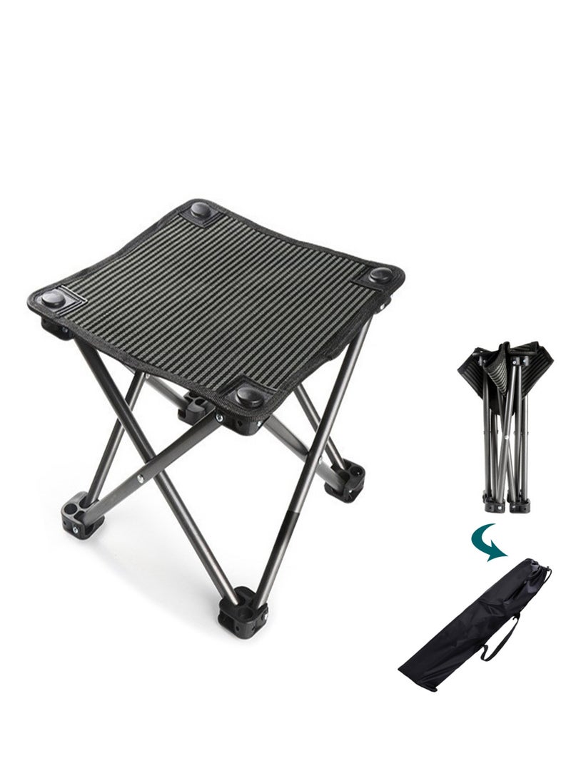 MIXDE Camping Stool,Portable Travel Backpacking Stool,Lightweight Folding  Chair Portable Camp Stool for Camping Fishing Hiking Gardening and Beach, Camping Chairs with Carry Bag - Image 1