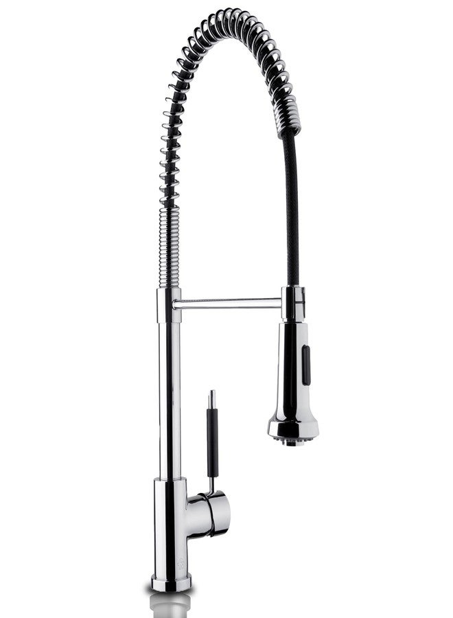 إف في صنبور مطبخ FV - صنبور حوض نحاسي بفتحة واحدة، بتصميم عصري، مقاوم للتآكل وموفر للمياه، مثالي للأحواض والمراحيض (تالامبايا، كروم) - Image 1