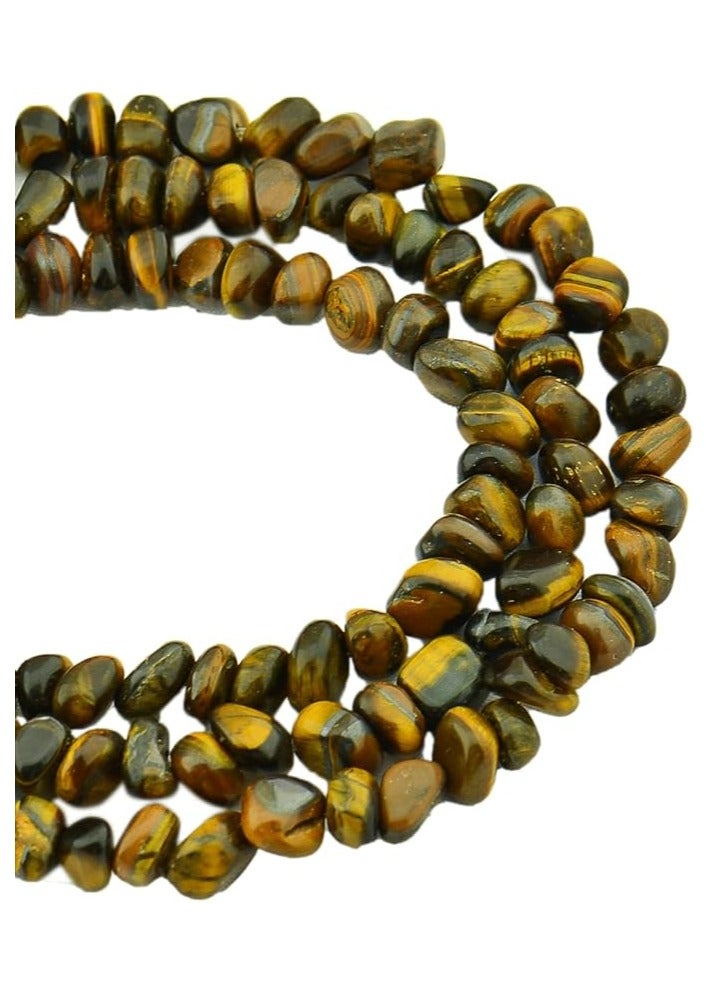 Loose, rough, cracked, and unpolished natural tiger eye stones - Image 1
