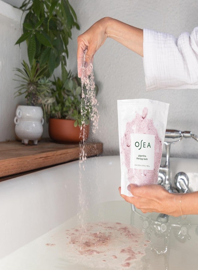 OSEA Gigartina Therapy Bath Soak 20 oz - Made with Gigartina - Luxurious Bath Salts for Women - Lavender Scented - Relaxing Bath Gifts - Moisturizing Soak for Dry Skin - Clean Beauty - Vegan - Image 3