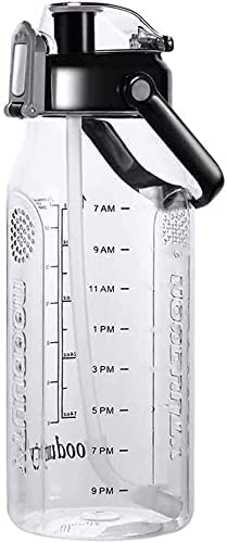 Grofilo 2 liter Motivational Sports Water Bottle With Straw And ML Marking Mention BPA Free And 100 Leaproof Multi Color Plastic - Image 1