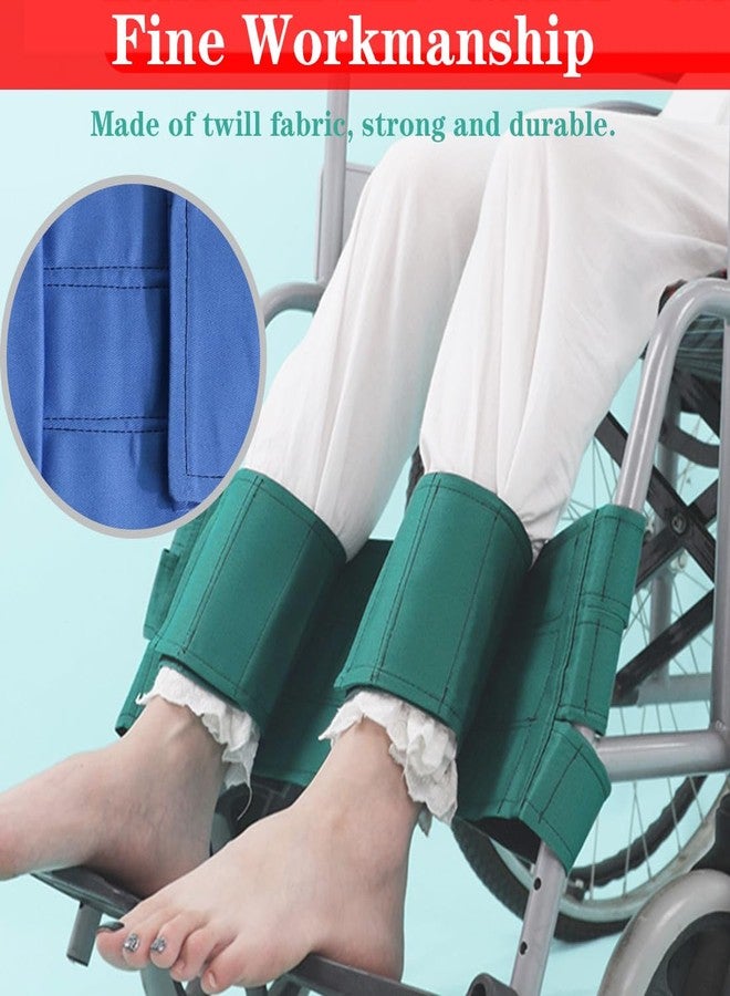 AUSTYLCO Wheelchair Leg Strap Medical Restraints,Widened Design,Adjustable Wheelchair Seat Belt Restraints Foot Rest Strap,Leg Straps for Wheelchair Accessories for Paralysis,Parkinson's,Legs Spasm - Image 4